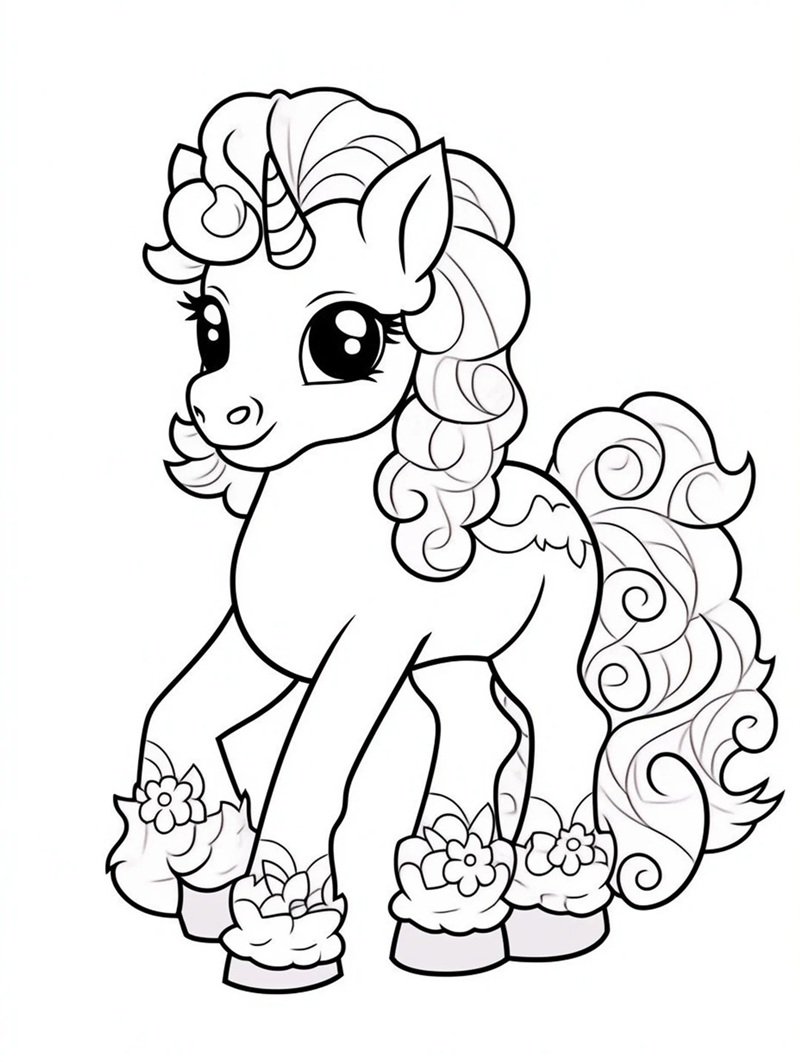 tô màu kỳ lân 26