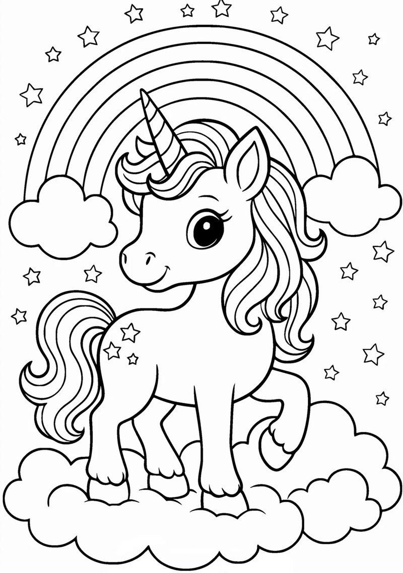 tô màu kỳ lân 27