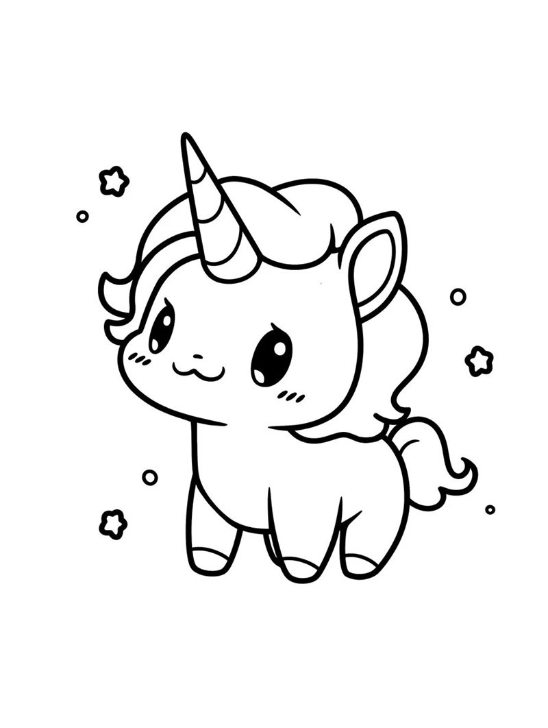 tô màu kỳ lân 3