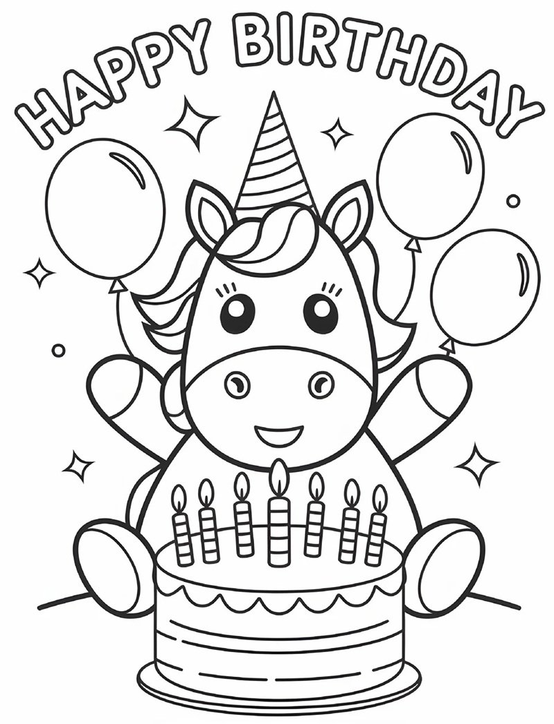 tô màu kỳ lân 30