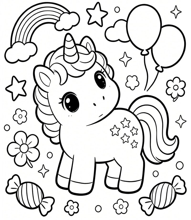 tô màu kỳ lân 32