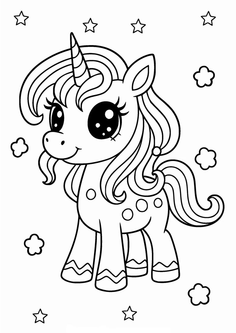 tô màu kỳ lân 34