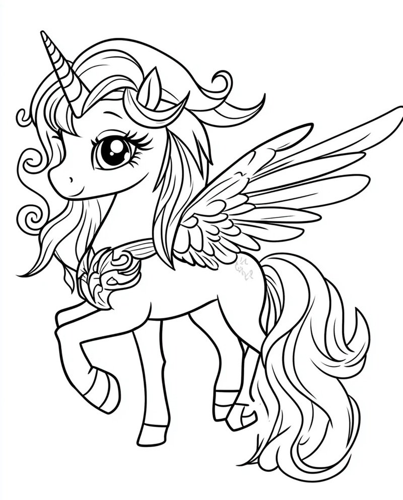 tô màu kỳ lân 40