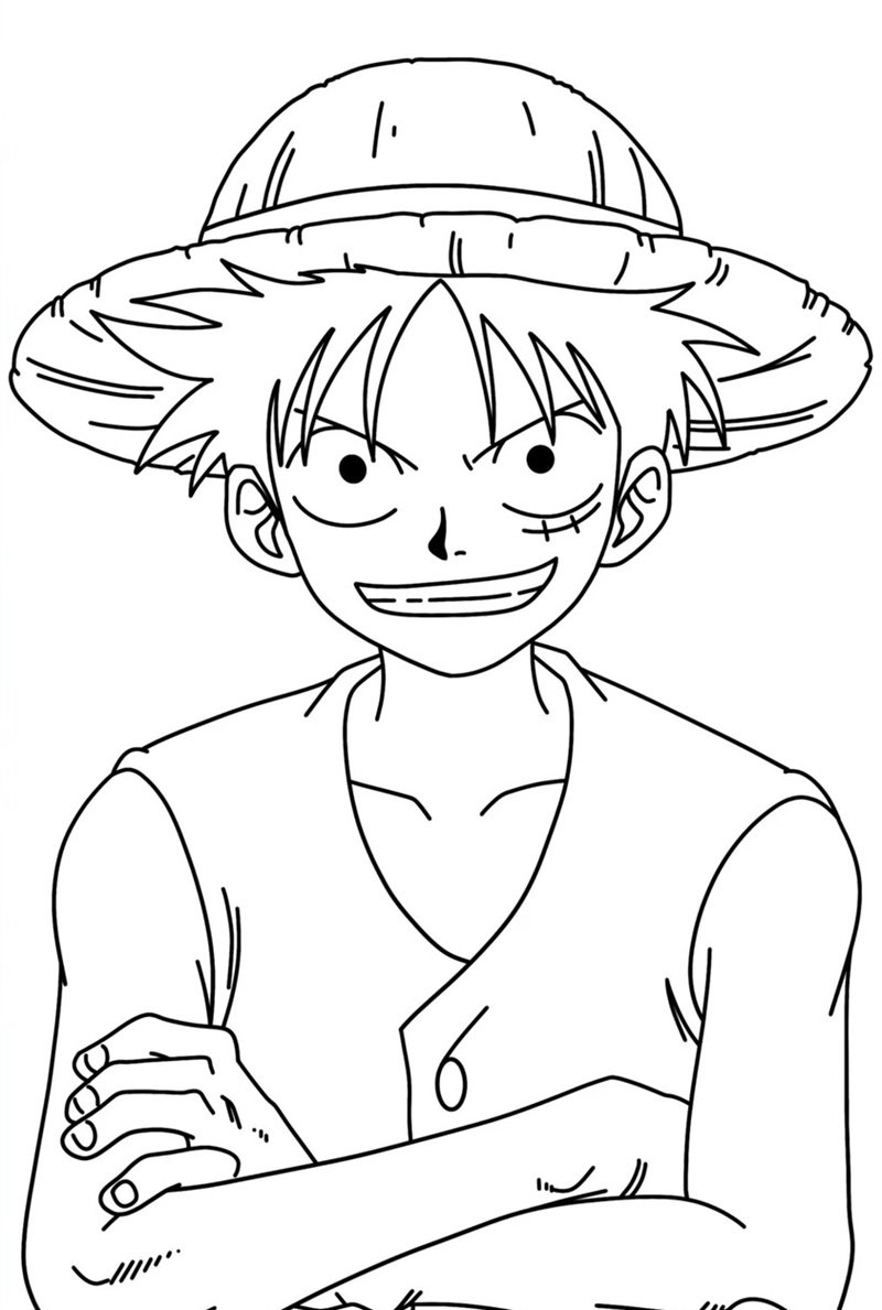 tô màu luffy 27