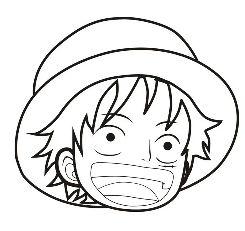 tô màu luffy 28