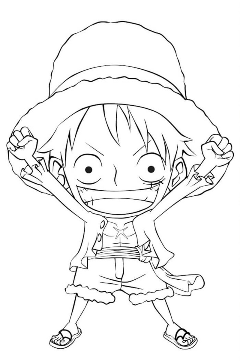 tô màu luffy 3