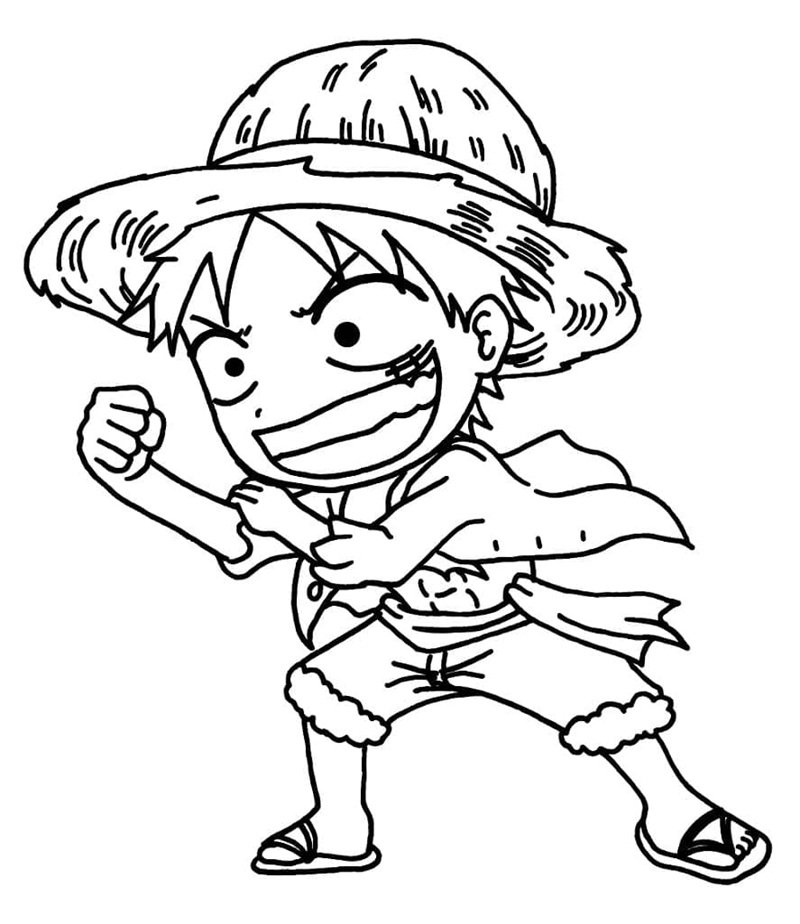tô màu luffy 6