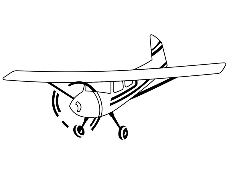 hoạt động học vẽ tô màu máy bay chiến đấu