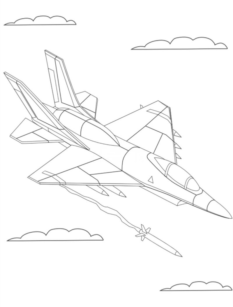 phong cách kỹ thuật tô màu máy bay chiến đấu