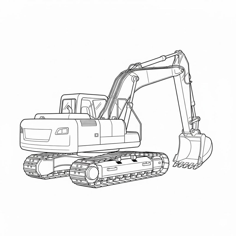 tô màu máy xúc 11