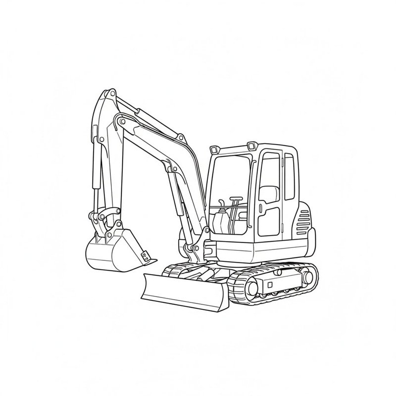 tô màu máy xúc 15