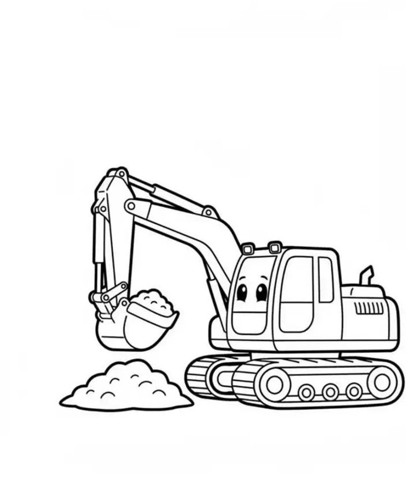 tô màu máy xúc 26