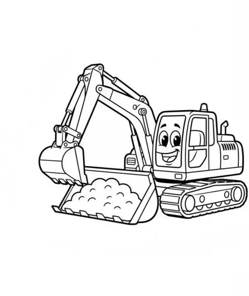 tô màu máy xúc 27