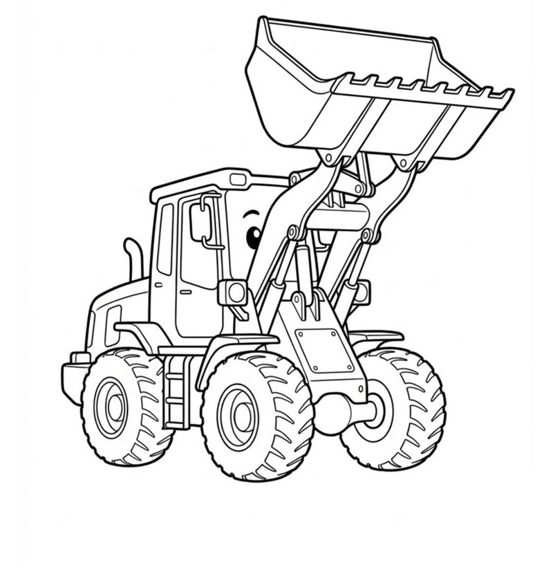 tô màu máy xúc 35