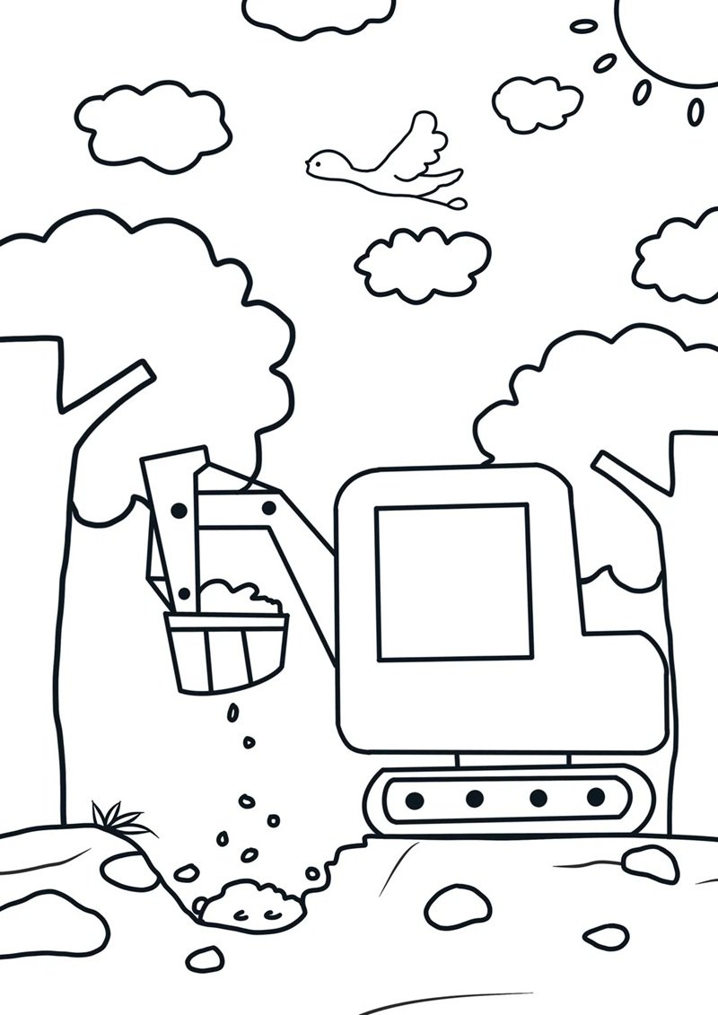 tô màu máy xúc 36