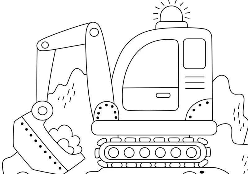 tô màu máy xúc 39