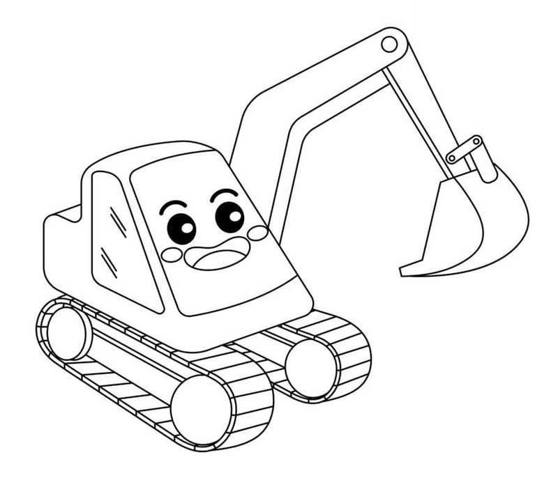 tô màu máy xúc 7