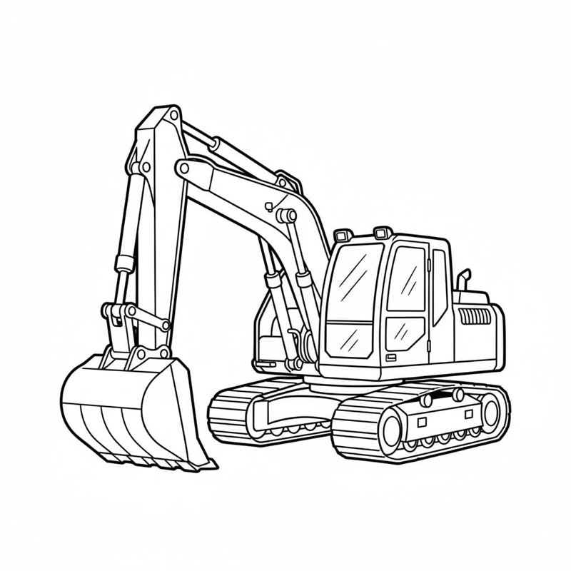 tô màu máy xúc 9