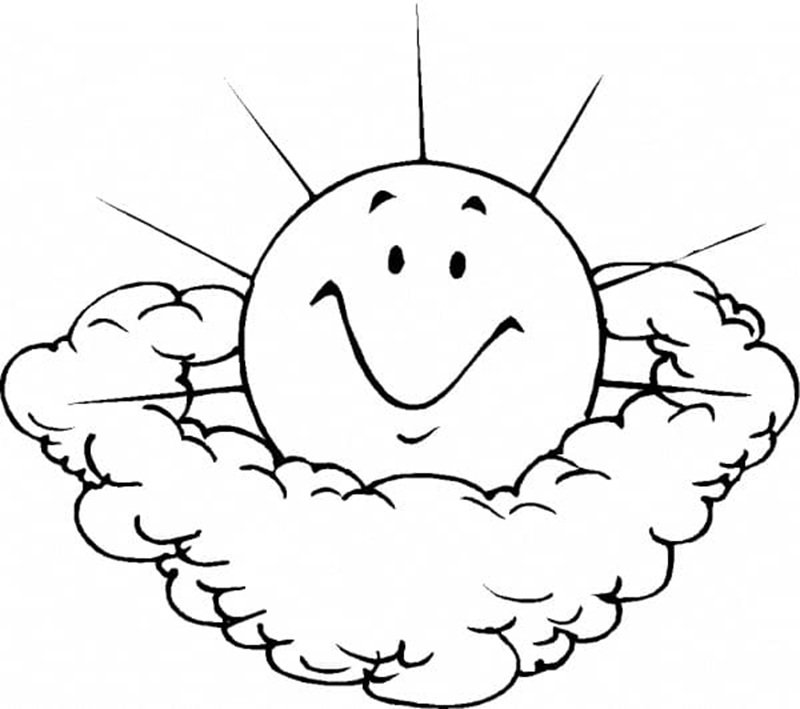 tô màu ông mặt trời cho trẻ mầm non học nhận biết