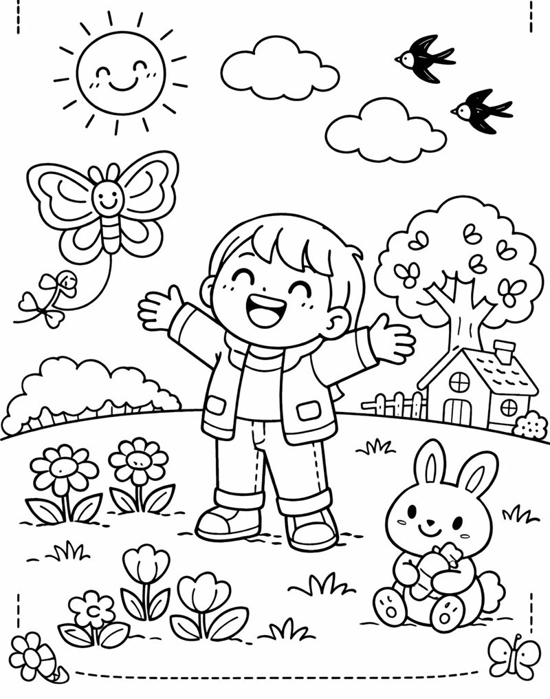 tô màu ông mặt trời giúp bé phát triển tư duy sáng tạo