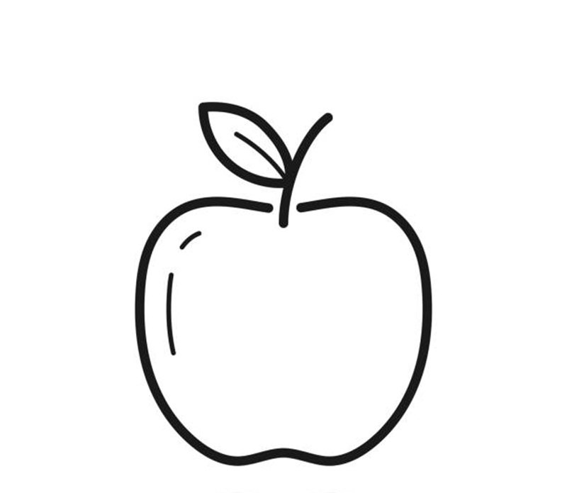 tô màu quả táo giúp bé phát triển kỹ năng tô