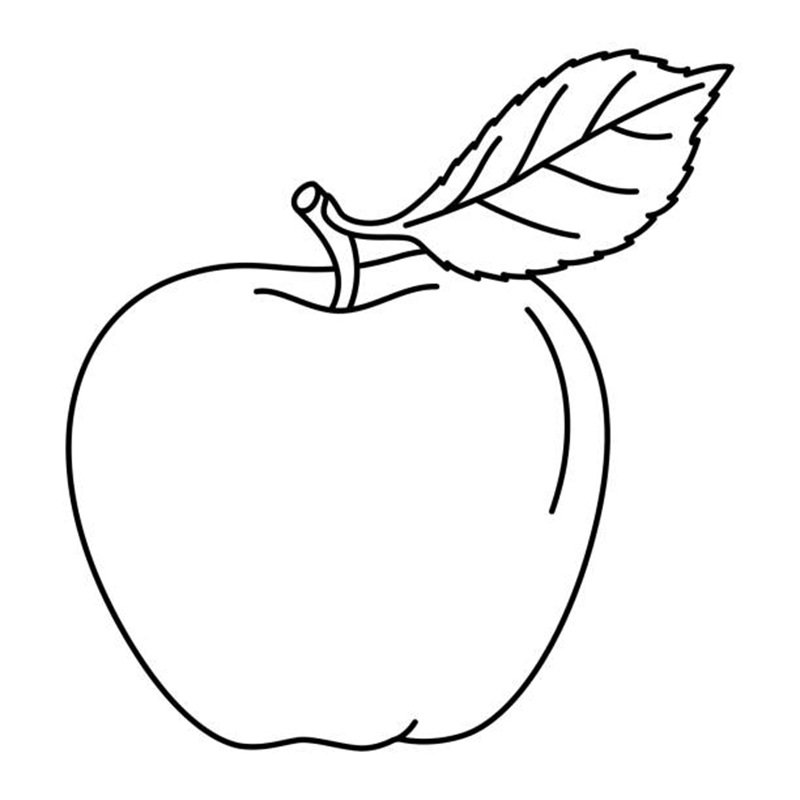 tô màu quả táo giúp bé rèn luyện sự khéo léo