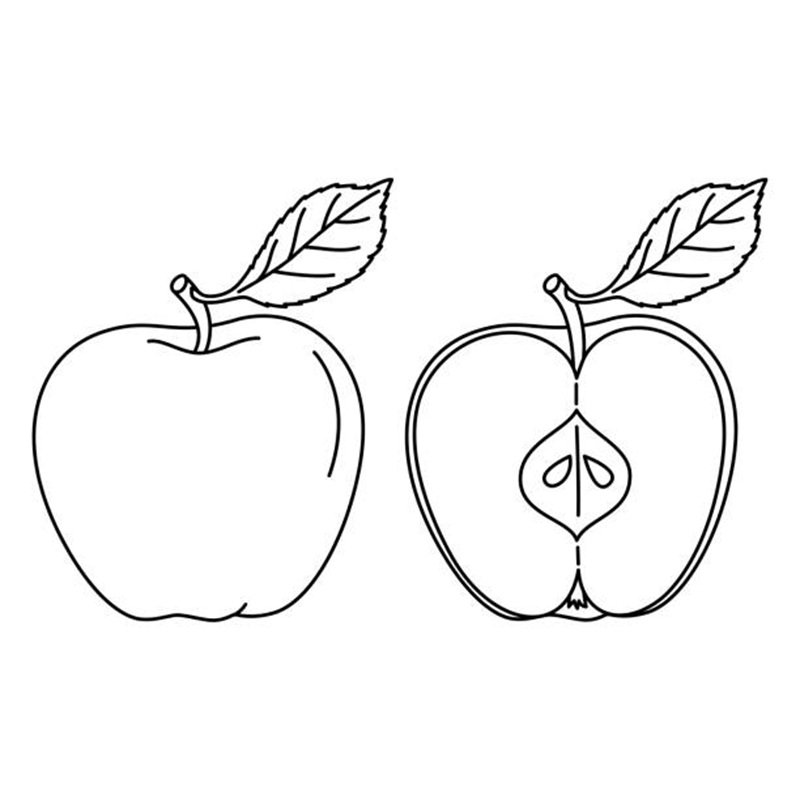hoạt động vui nhộn với tô màu quả táo cho bé