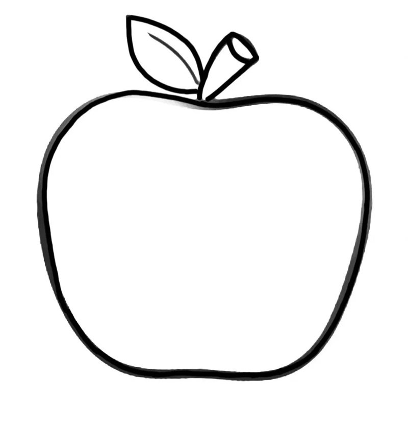 ảnh tô màu trái cây cho bé tập vẽ