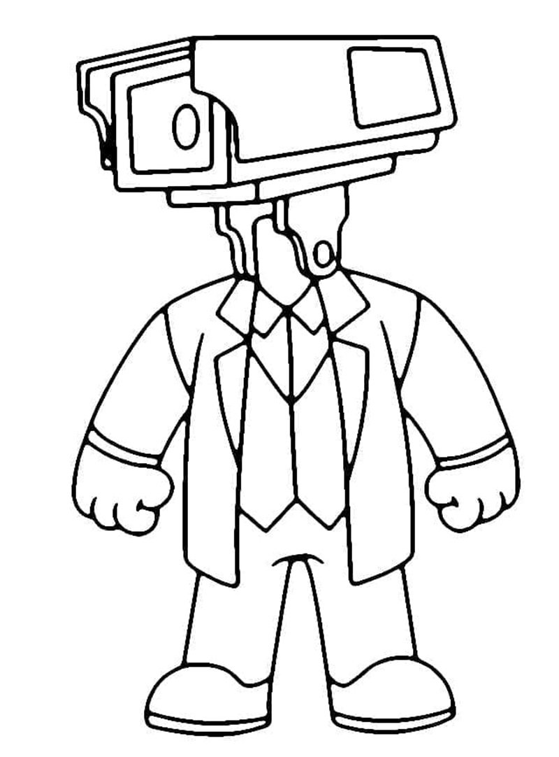 tô màu skibidi toilet 11