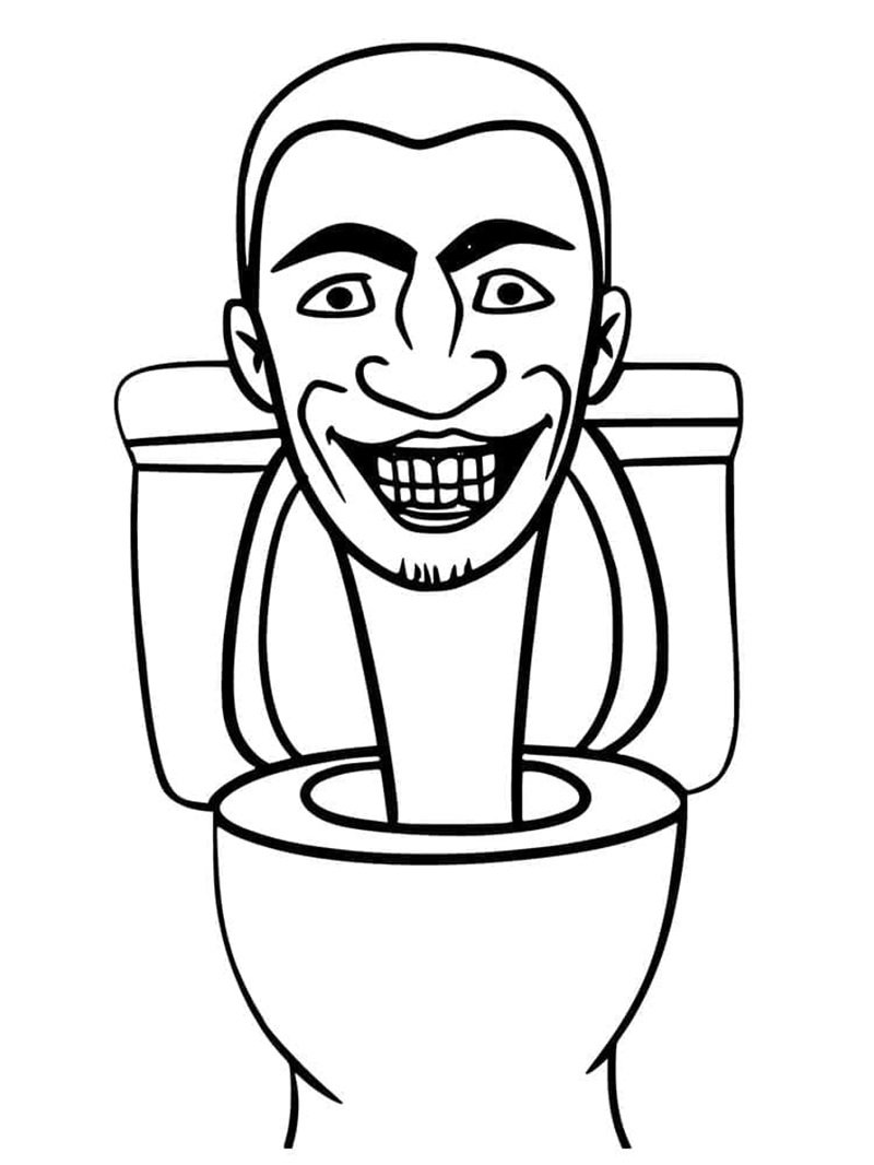 tô màu skibidi toilet 20