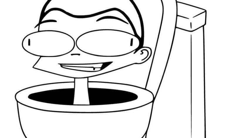 tô màu skibidi toilet 21