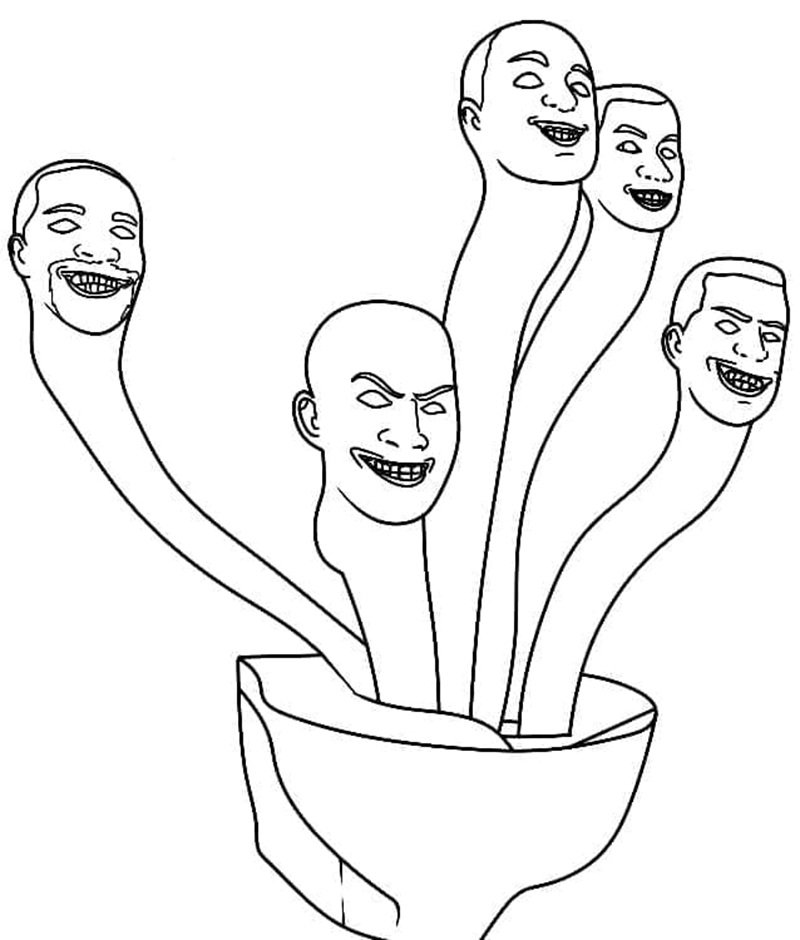 tô màu skibidi toilet 22