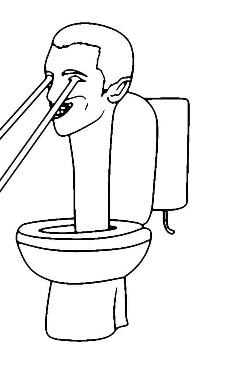 tô màu skibidi toilet 25