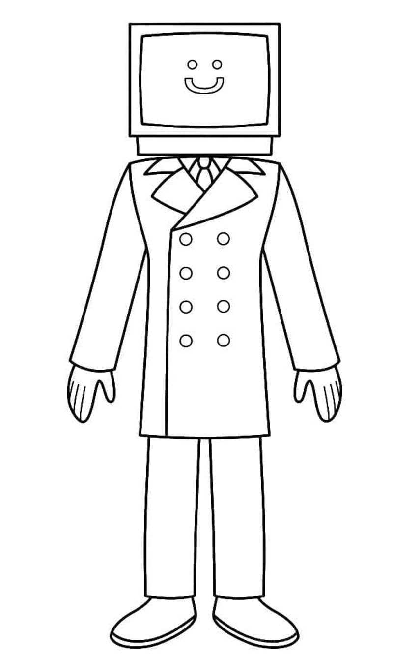 tô màu skibidi toilet 36