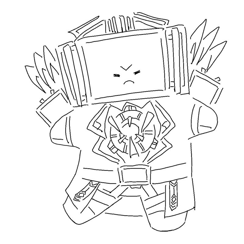 tô màu skibidi toilet 37