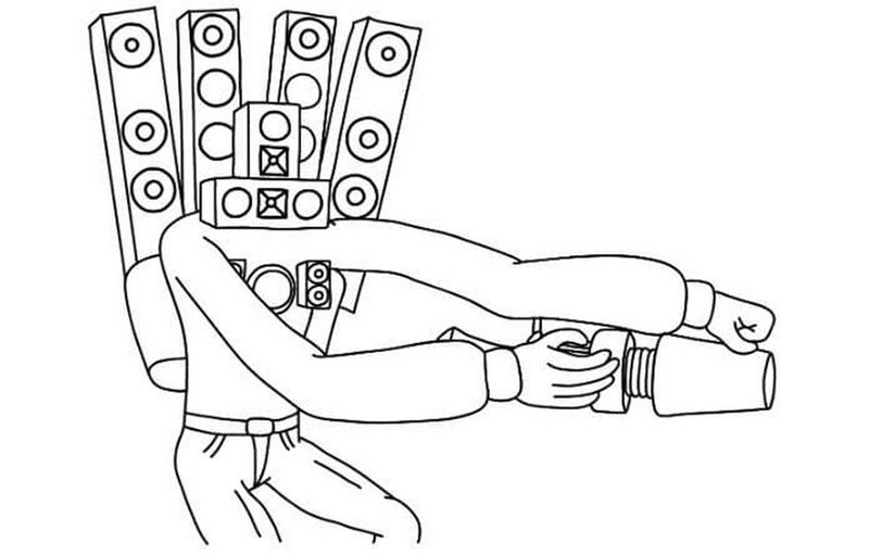 tô màu skibidi toilet 5