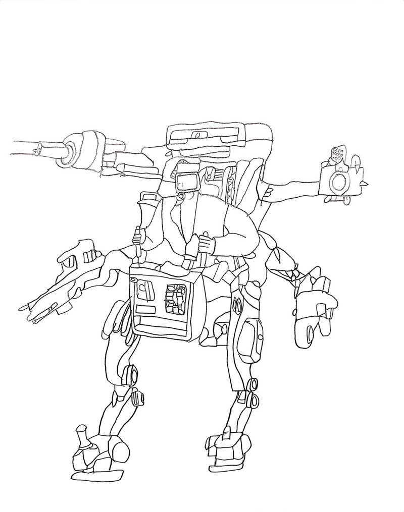 tô màu skibidi toilet 7