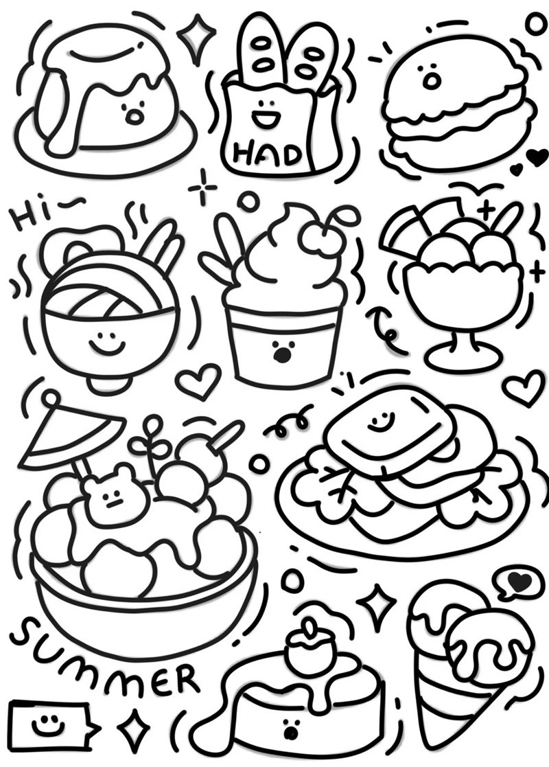 tô màu sticker siêu dễ thương