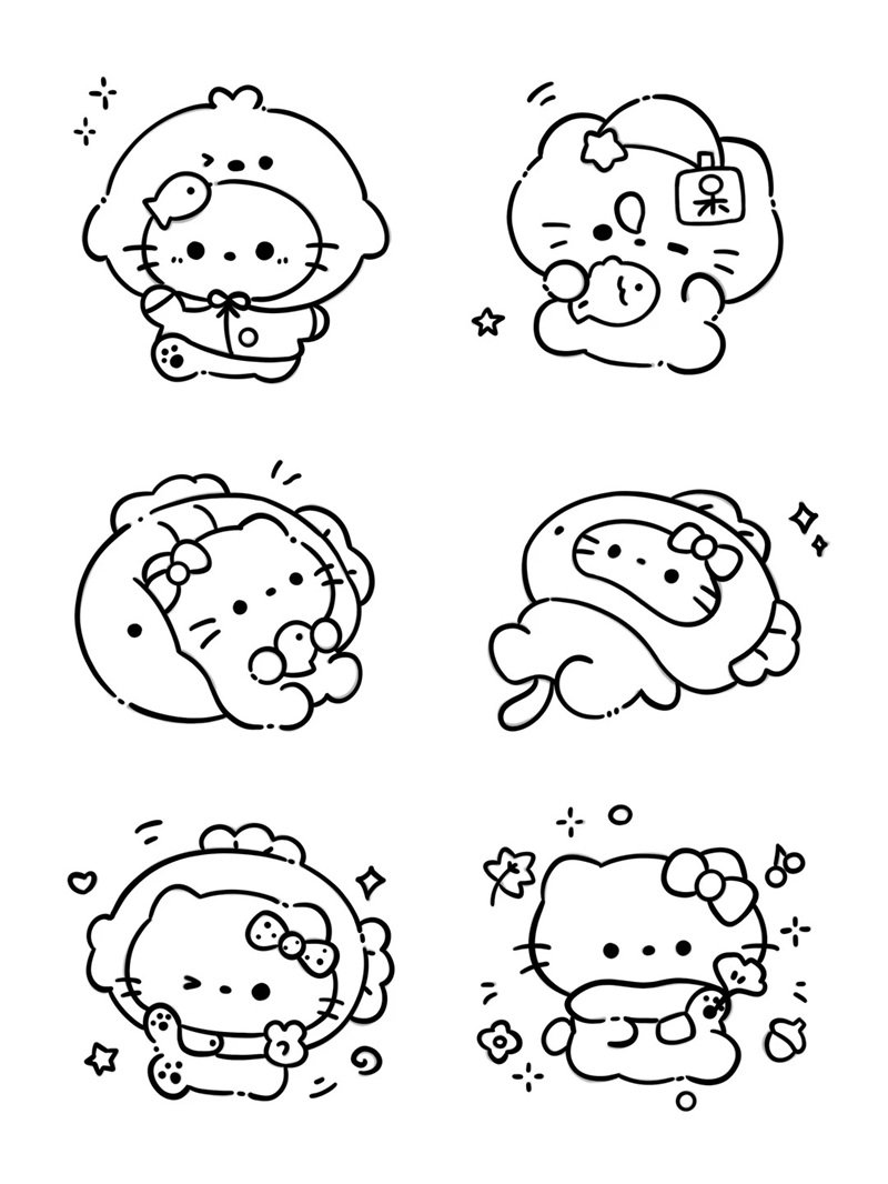 hoạt động học vẽ tô màu sticker