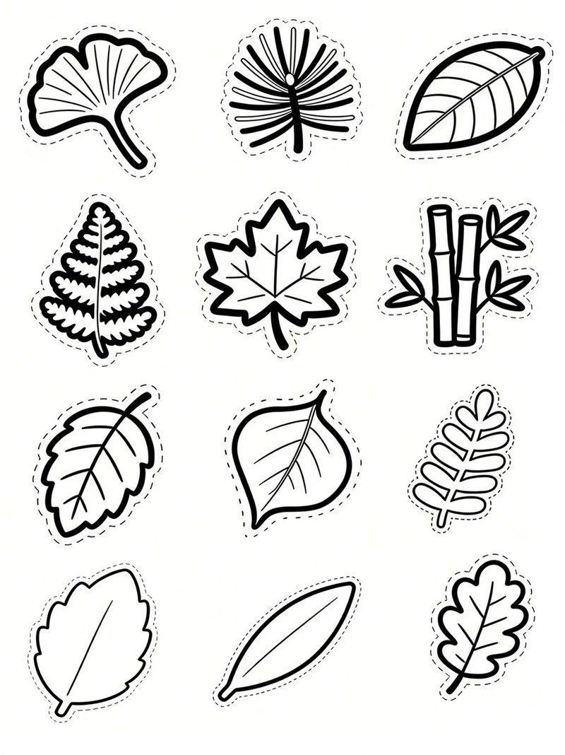 nét vẽ thiếu nhi tô màu sticker