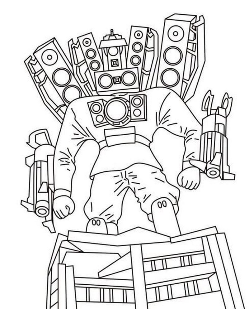 tô màu titan speakerman v2