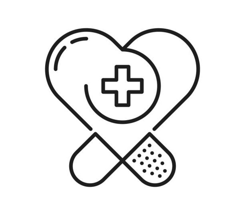 Hình tô màu trái tim phong cách hoạt hình