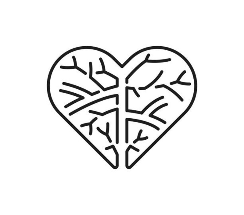 Tranh tô màu cho bé với hình trái tim