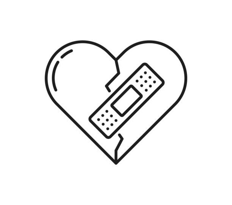 Tô màu trái tim đơn giản dễ tập tô