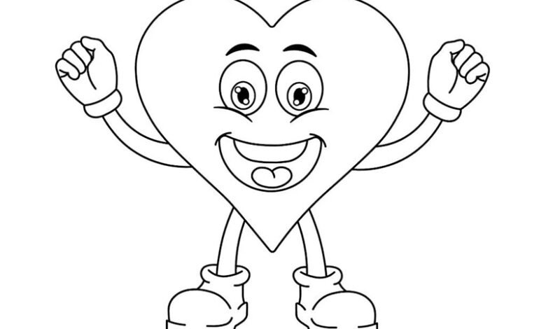 tô màu trái tim 20