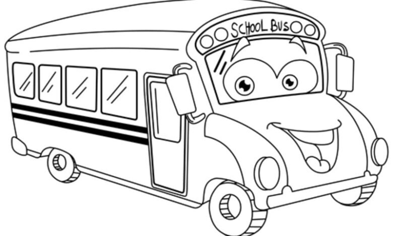 tô màu xe buýt 29