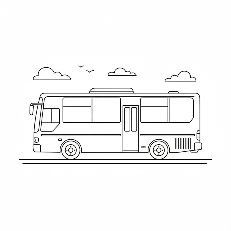 tô màu xe buýt 33