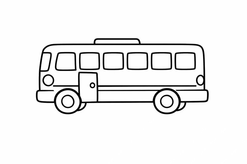 tô màu xe buýt 34