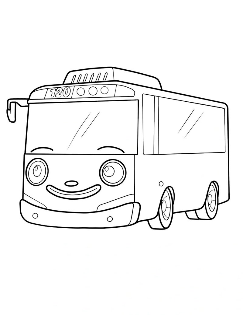 tô màu xe buýt 38