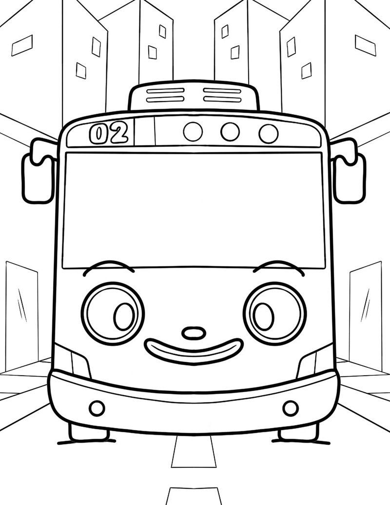 tô màu xe buýt 39